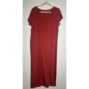Daily Ritual Women’s Maxi T-Shirt Terracotta Dress Size Large